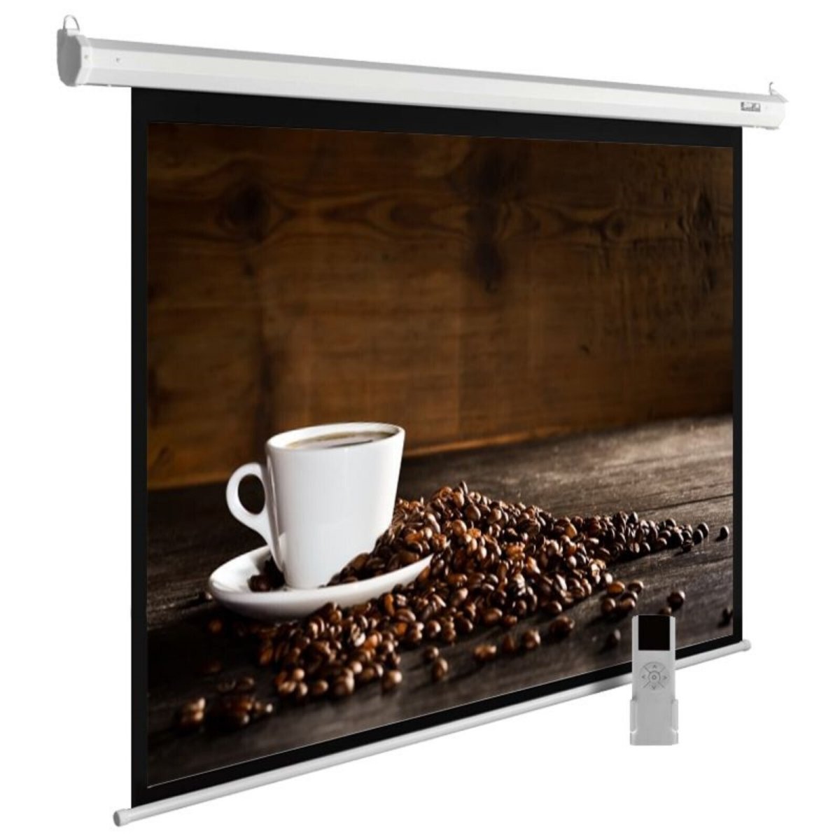 Изображение товара Экран Cactus 300x300см MotoExpert CS-PSME-300x300-WT 1:1 настенно-потолочный рулонный белый (моторизованный привод)