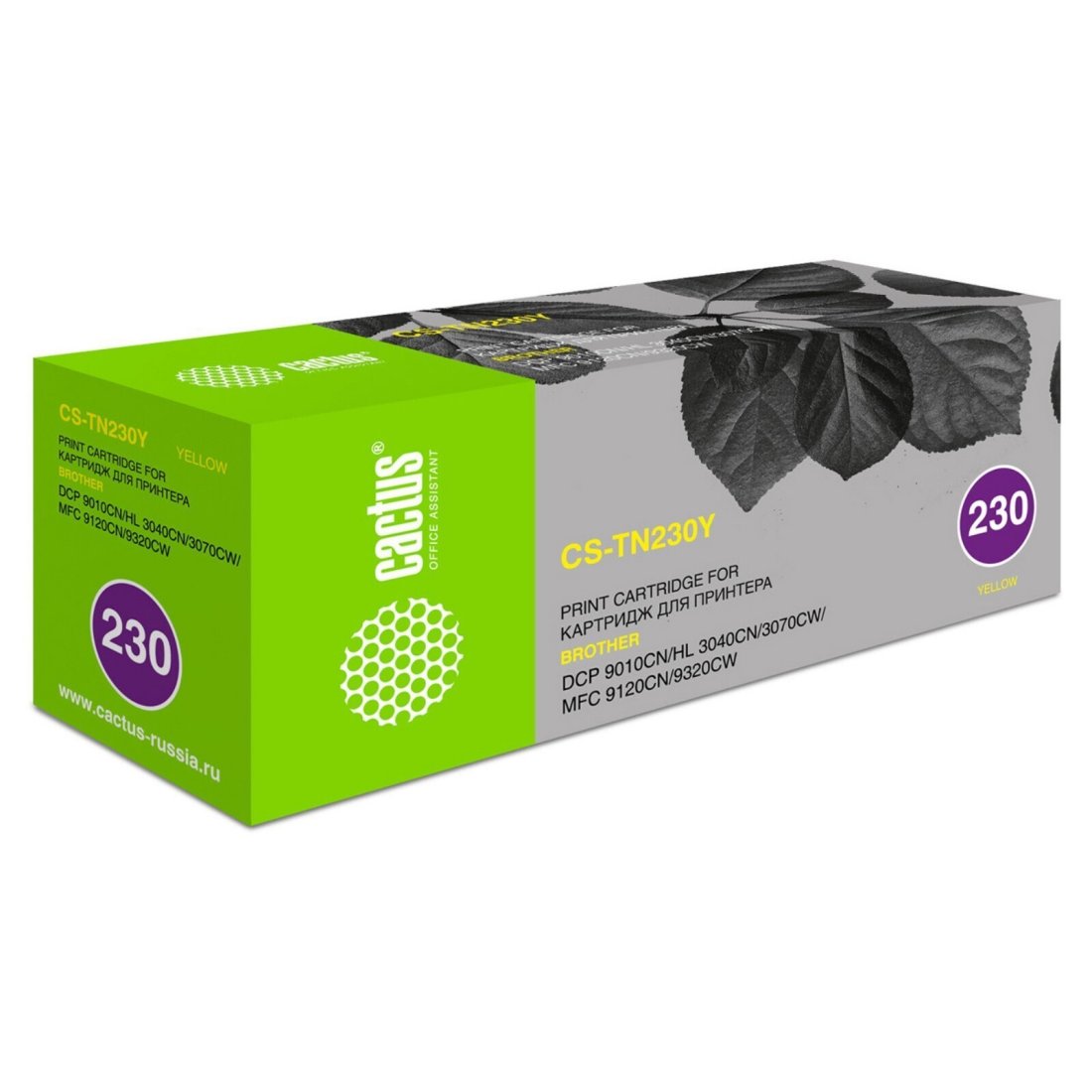 Изображение товара Картридж лазерный Cactus CS-TN230Y TN-230Y желтый (1400стр.) для Brother HL-3040/3070/DCP-9010/MFC-9120/9320