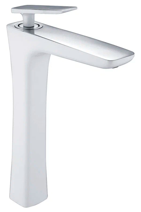 

Смеситель для раковины Rose R16F, белый (R1611F), Белый/хром