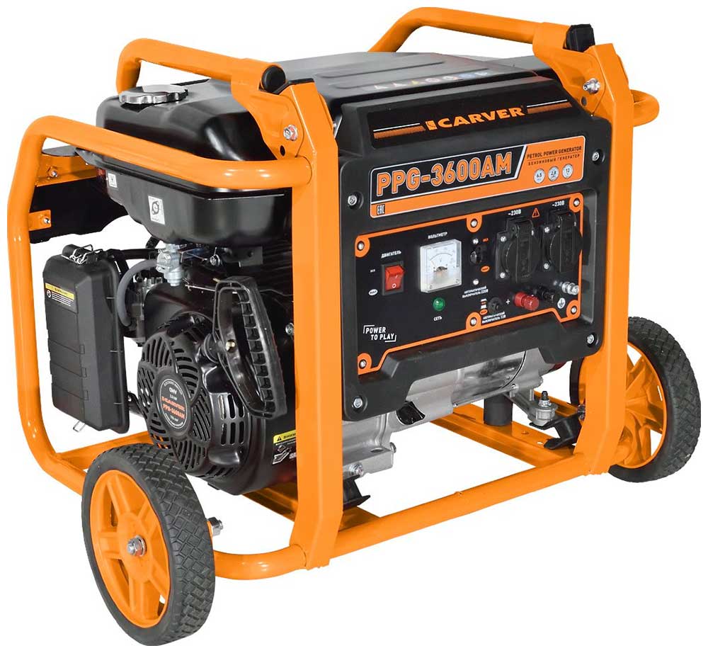Изображение товара Генератор Carver PPG- 3600АM, 2.8кВт