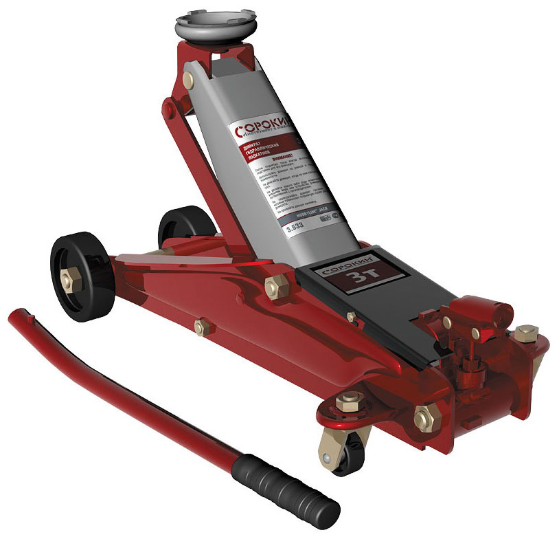 Изображение товара Домкрат подкатной Сорокин 3 т (3.533)