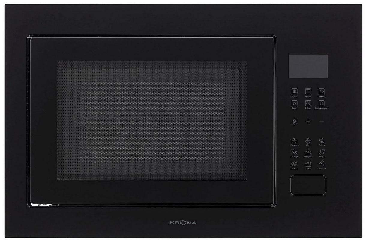 

Встраиваемая микроволновая печь СВЧ Krona REIN 60 BL, Черный