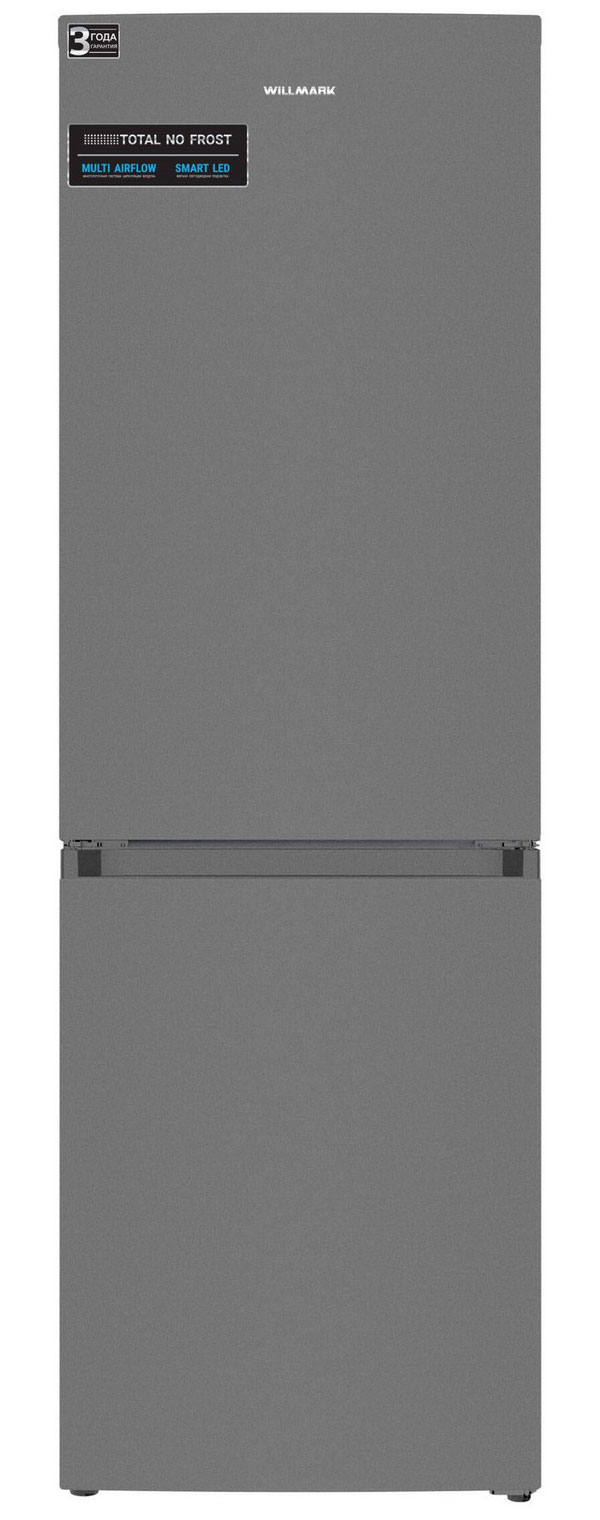 Изображение товара Двухкамерный холодильник Willmark RFN-425NFGT темный графит энергоэффективный