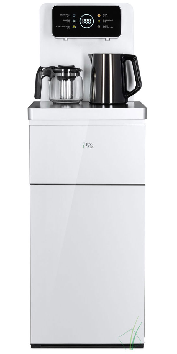 Изображение товара Тиабар Ecotronic TB19-LNR Arctic Grey напольный кулер с чайным столиком