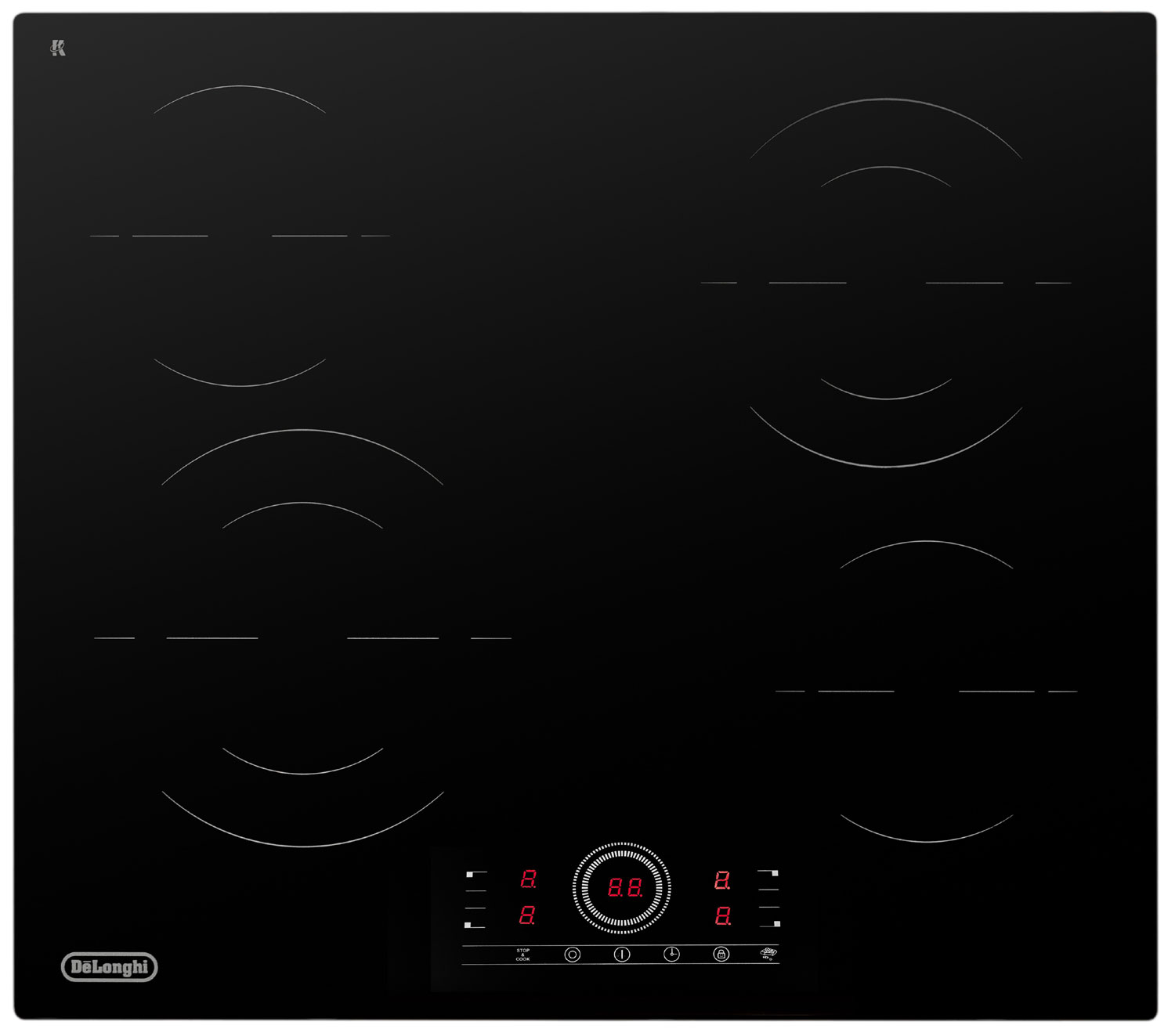 

Электрическая варочная панель De’Longhi VITTORIO 2E1F CR, Черный