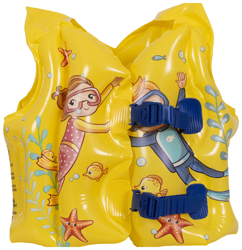 

Жилет плавательный SunClub 32207, Мир океана, 43х35 см (107396), Желтый