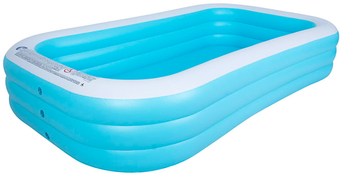 

Бассейн надувной SunClub 51260 гигантский, прямоугольный 305х183х56 см, Голубой