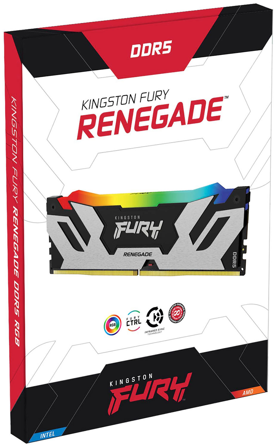 Изображение товара Kingston DDR5 24GB 7200MHz RGB FURY Renegade модуль памяти