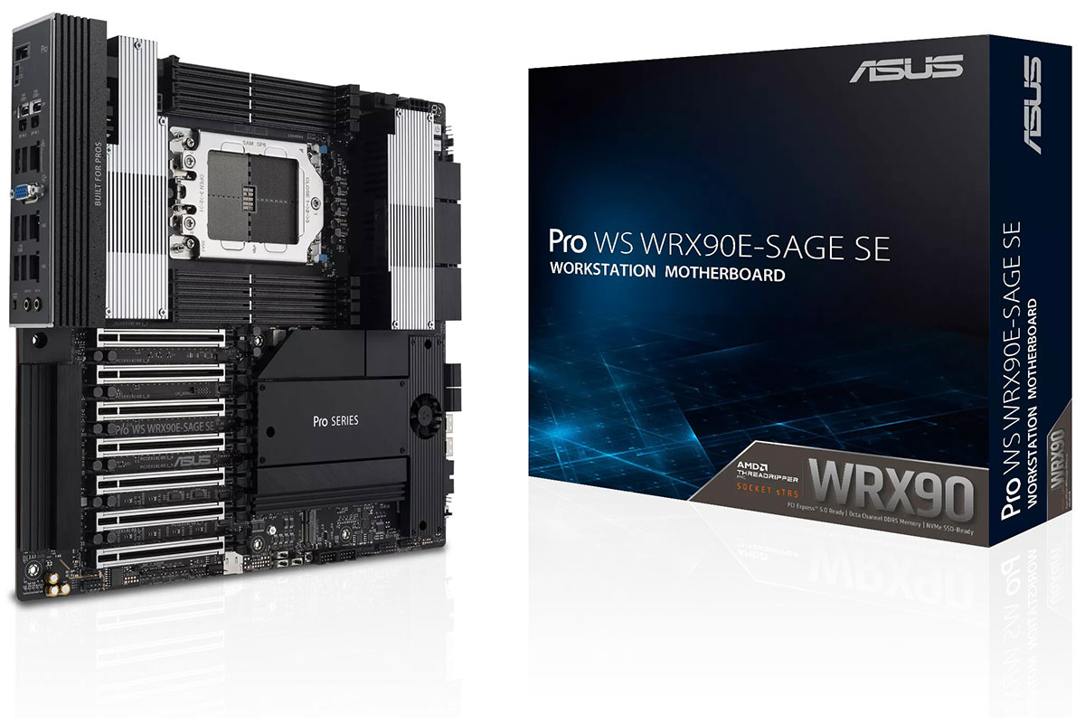 Изображение товара Материнская плата Asus PRO WS WRX90E-SAGE SE (TR5, EEB)