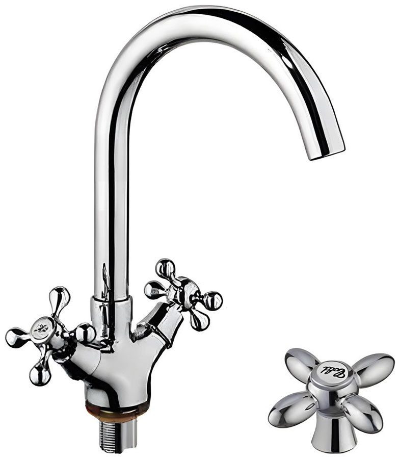 Изображение товара Кухонный смеситель D-Lin D153808-E, хром