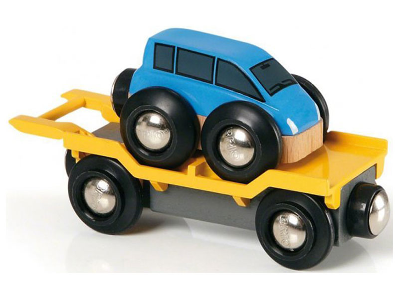 Изображение товара Вагон Brio Прицеп-эвакуатор с машинкой 33577 для детей от 3 лет