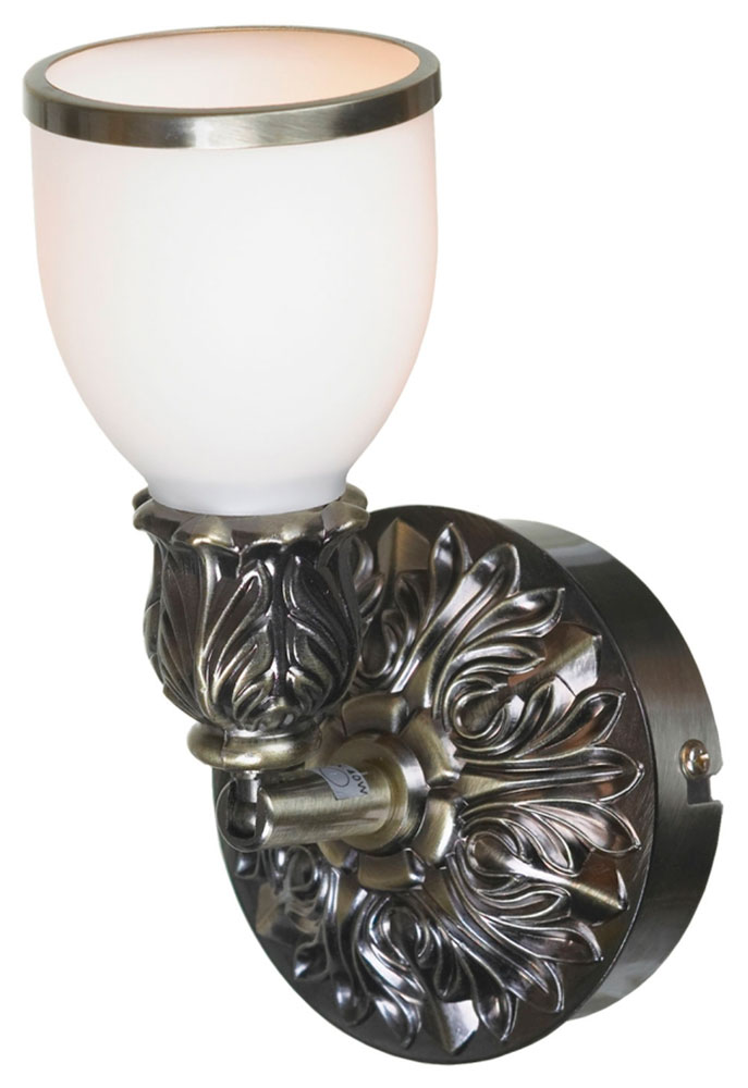 Изображение товара Спот Lussole Furlo LSL-7301-01 классика бронзовая белый стекло для спальни