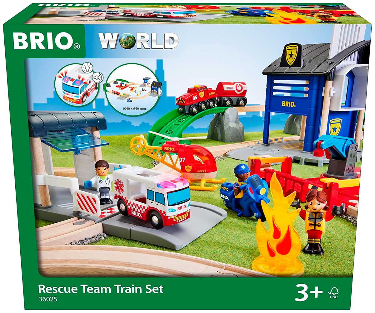 Игровой набор Brio Железная дорога ''Спасатели Deluxe'', с поездом (36025) Игровой набор Brio Железная дорога ''Спасатели Deluxe'', с поездом (36025)
