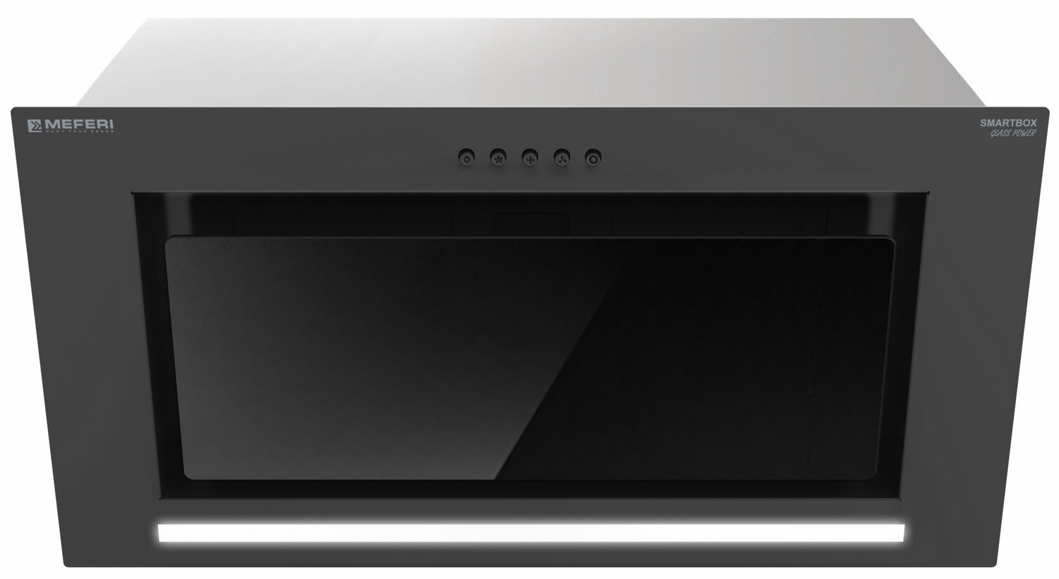 Изображение товара Вытяжка Meferi SMARTBOX60BK GLASS POWER черная встроенная кухня