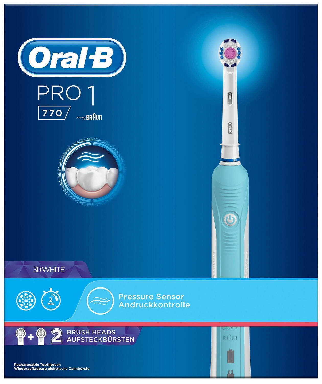 Электрическая зубная щетка Oral-B ORAL-B Pro 1 770 3D White (D16.524.1U) Электрическая зубная щетка Oral-B ORAL-B Pro 1 770 3D White (D16.524.1U)