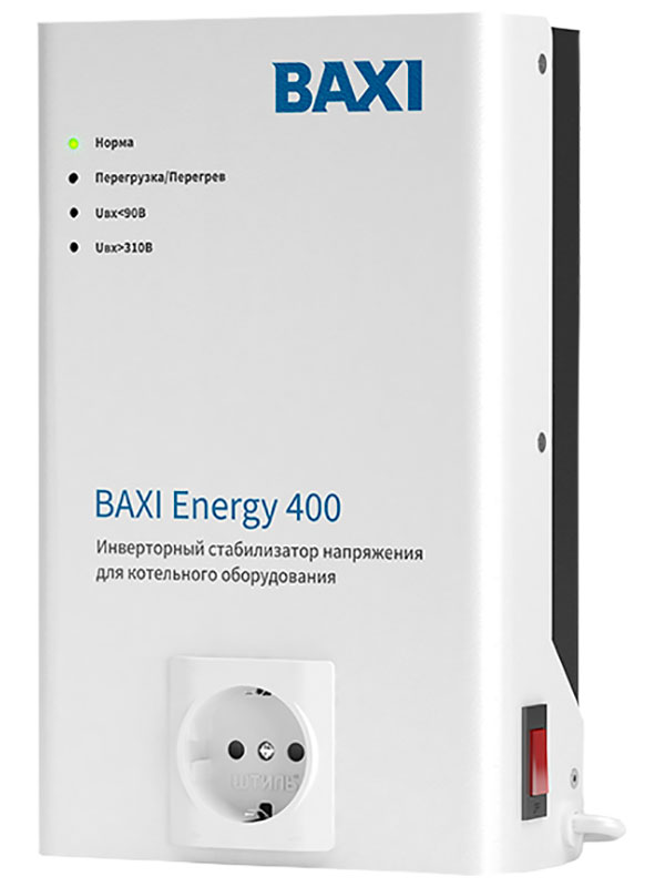 Изображение товара Инверторный стабилизатор напряжения Baxi Energy 400 для котлов отопления