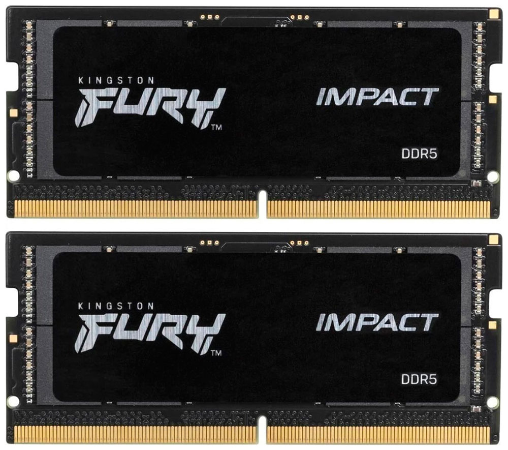 

Оперативная память Kingston DDR5 SO-DIMM 32Gb (2x16Gb) 6000Mhz FURY Impact XMP (KF560S38IBK2-32), Черный