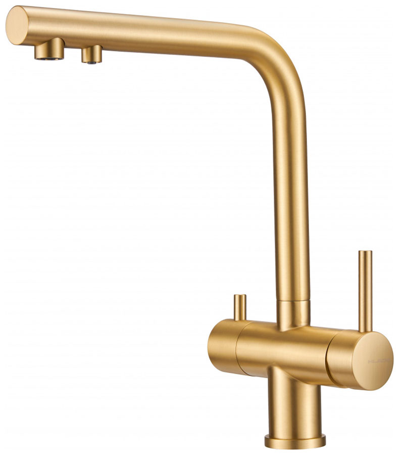 Изображение товара Смеситель для кухни под фильтр Milacio Ultra MCU.559.GD брашированное золото