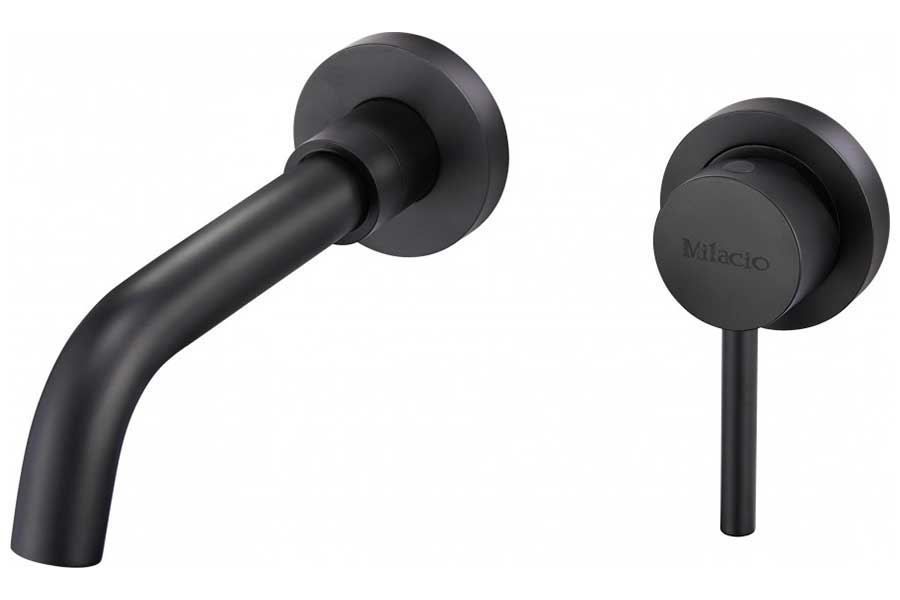 Изображение товара Смеситель для раковины Merries Ultra настенный черный матовый