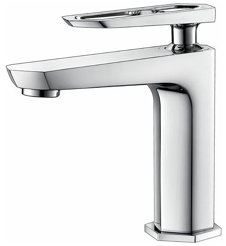 Изображение товара Современный монолитный смеситель для раковины Lemark LM3906C хром