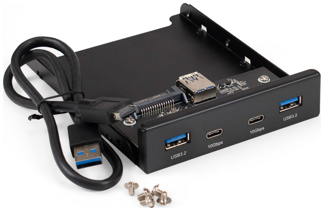 Изображение товара Планка USB на переднюю панель ExeGate U3H-622 3.5 (EX297553RUS)