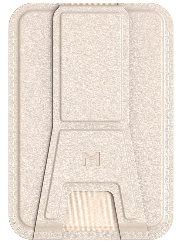 Изображение товара Кошелек-кардхолдер Magssory Duo c подставкой и магнитами, совместимый с MagSafe, ivory (ACL011)