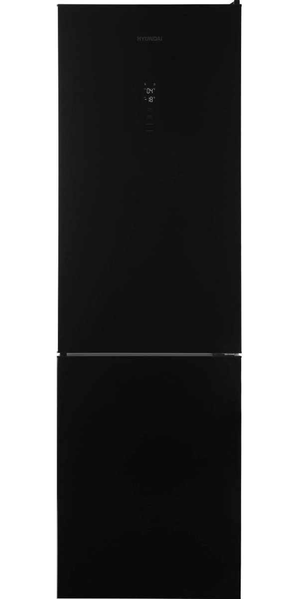 Изображение товара Двухкамерный холодильник Hyundai CC35083F черное стекло
