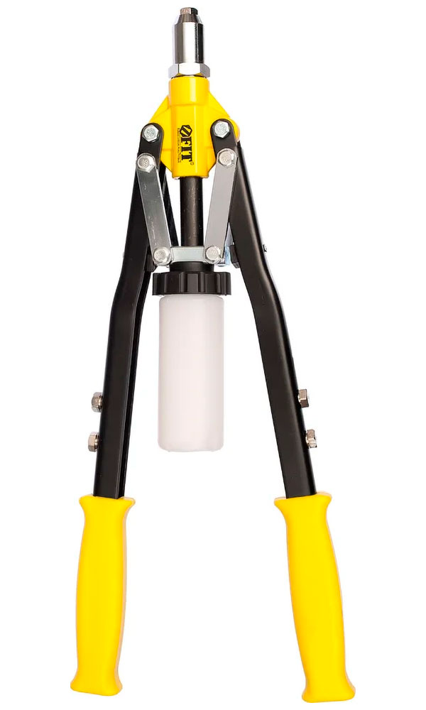 Изображение товара Заклепочник Fit силовой, двуручный, пластиковый контейнер 32-64 мм 440 мм)