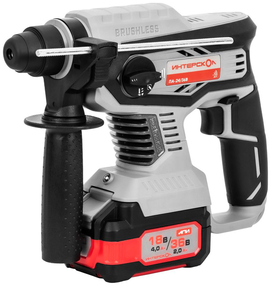 Изображение товара Аккумуляторный перфоратор Интерскол PA-24/36V SDS-Plus 2 аккумулятора