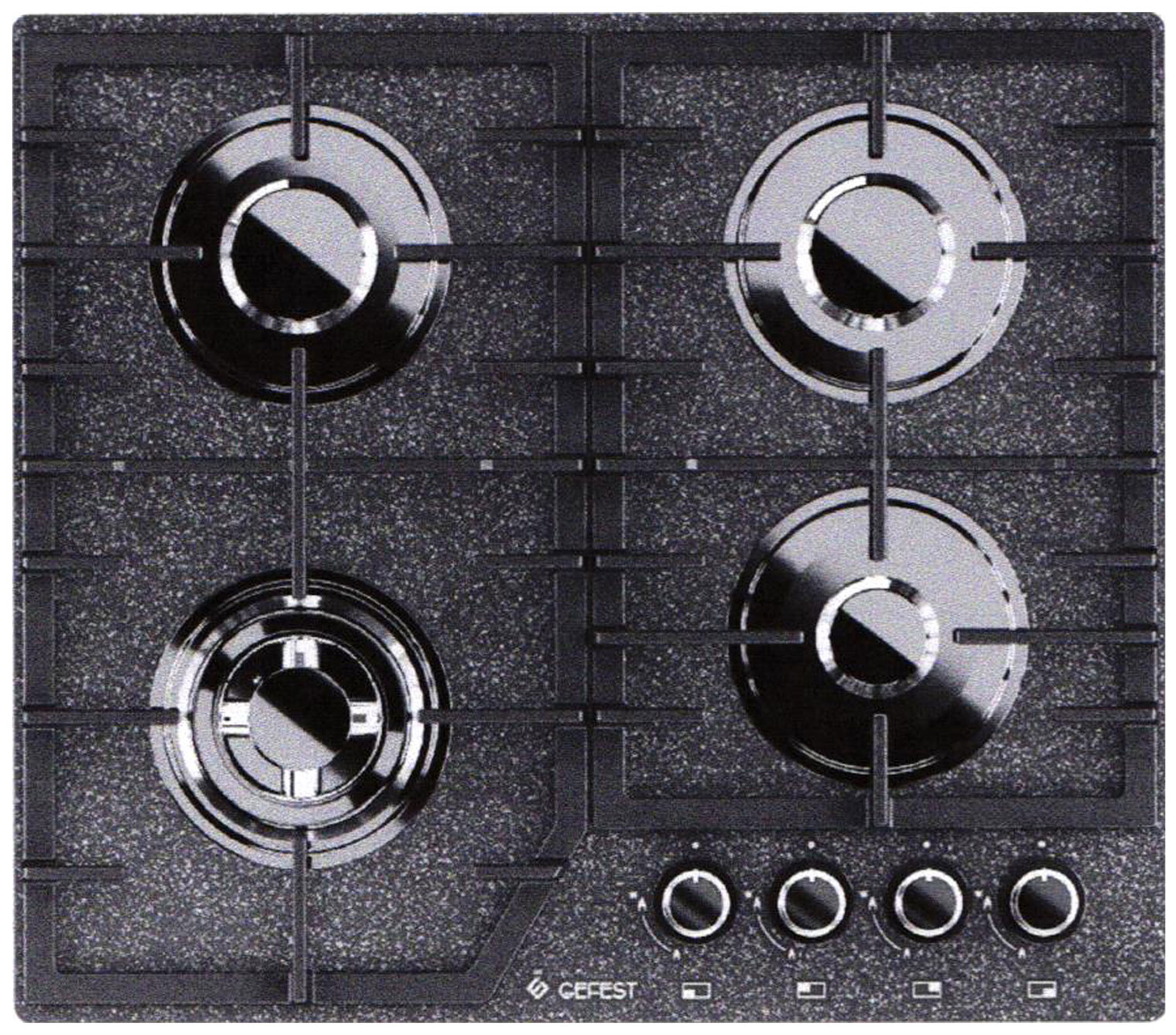 

Газовая варочная панель Gefest ПВГ 2232-01 P43, Черный