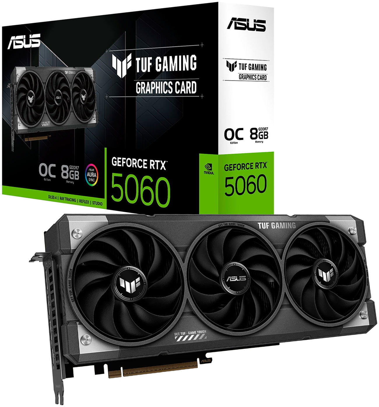 Изображение товара Видеокарта Asus Geforce RTX 5060 TUF OC 8Gb (TUF-RTX5060-O8G-GAMING)