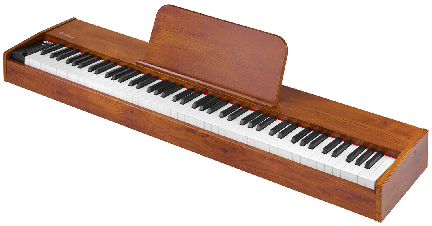 Изображение товара Цифровое пианино Tesler STZ-8805 WALNUT WOOD с Bluetooth, 88 клавиш, 800 тембров