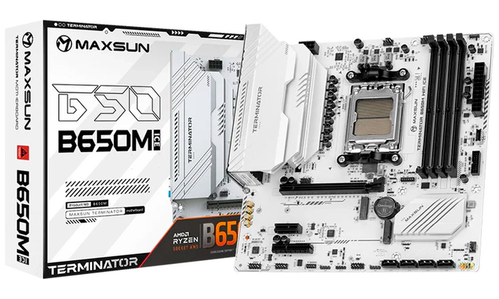 Изображение товара Материнская плата Maxsun MS-Terminator B650M WIFI ICE AM5 mATX