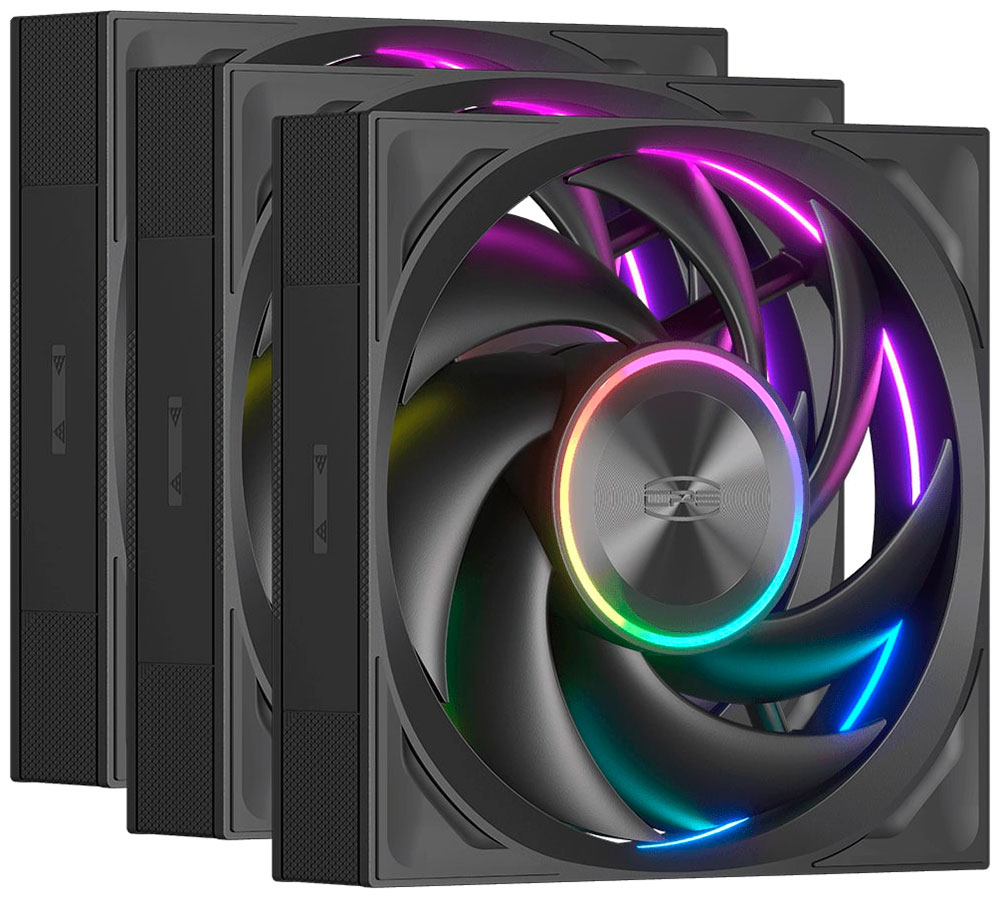 Изображение товара Вентиляторы для корпуса PCCooler F7 X120 ARGB 3IN1 Black