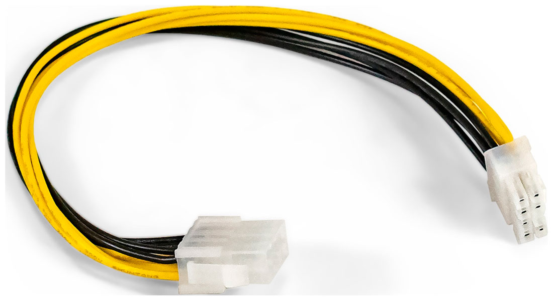 Изображение товара Удлинитель кабеля питания материнской платы ExeGate 3м 8pin EPS12V EX-EXT-8M8F