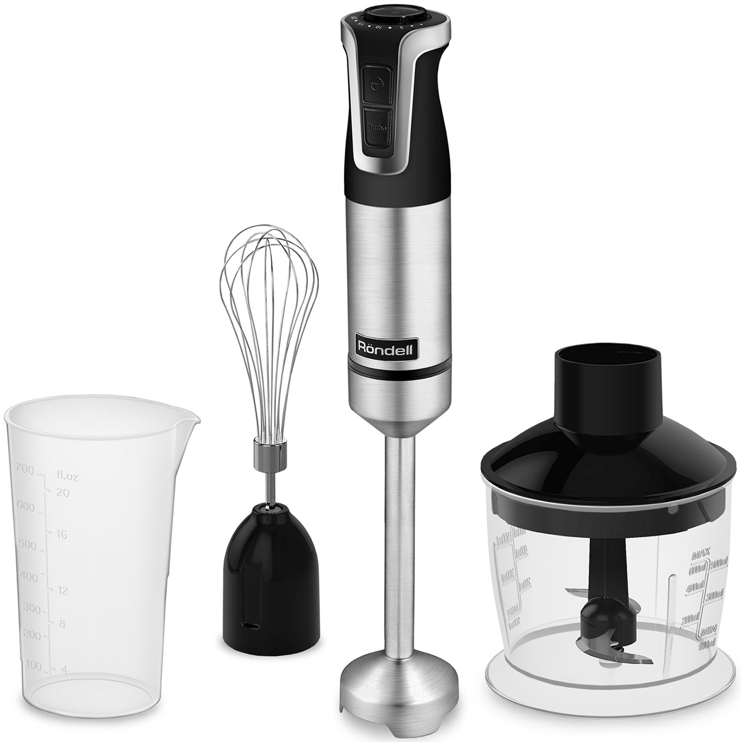 Изображение товара Погружной блендер Rondell RDE-1304 с 20 скоростями и функцией Турбо