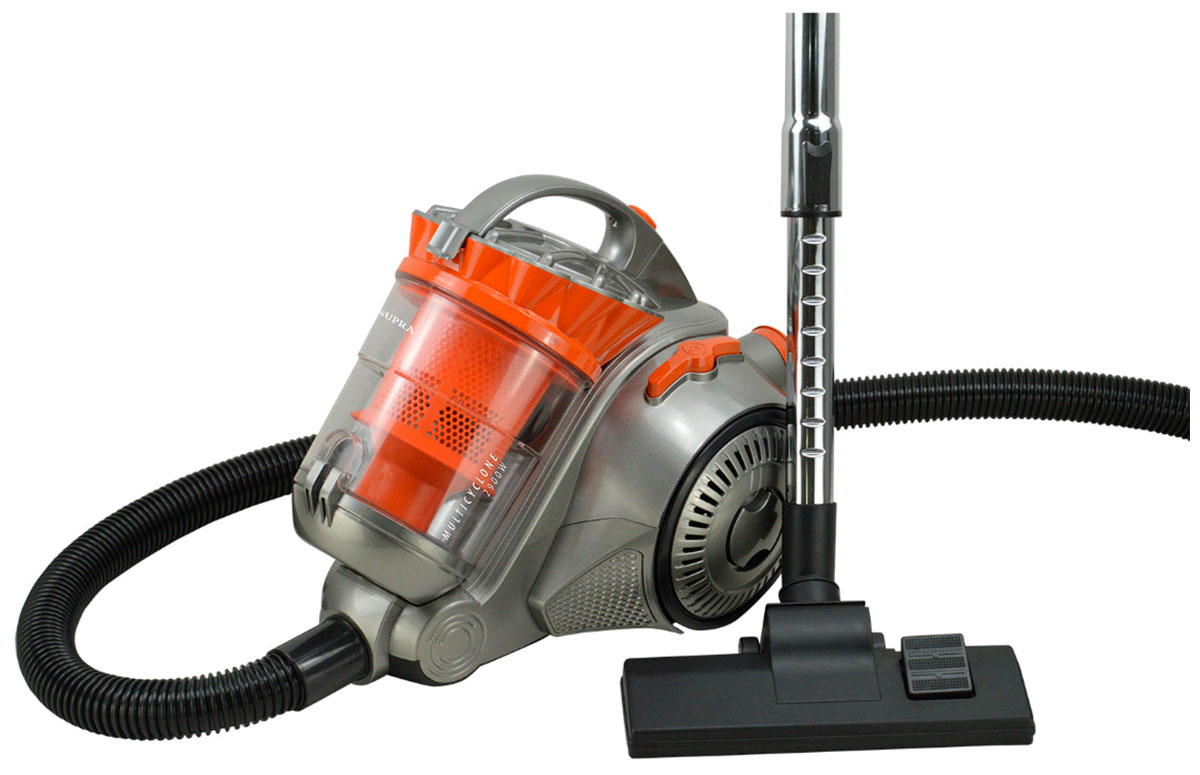 

Пылесос напольный Supra VCS-2424, Серый/оранжевый