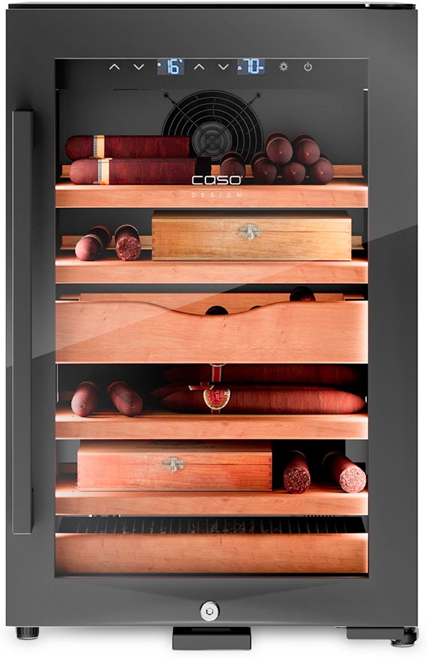 Изображение товара Хьюмидор Caso PuroCubano 45 с компрессором для сигар, электронное управление, 45 л