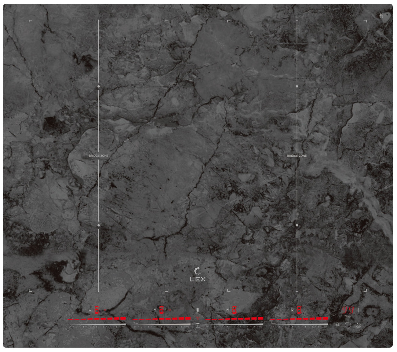 

Электрическая варочная панель LEX EVI 640-1 F I DS, Мрамор