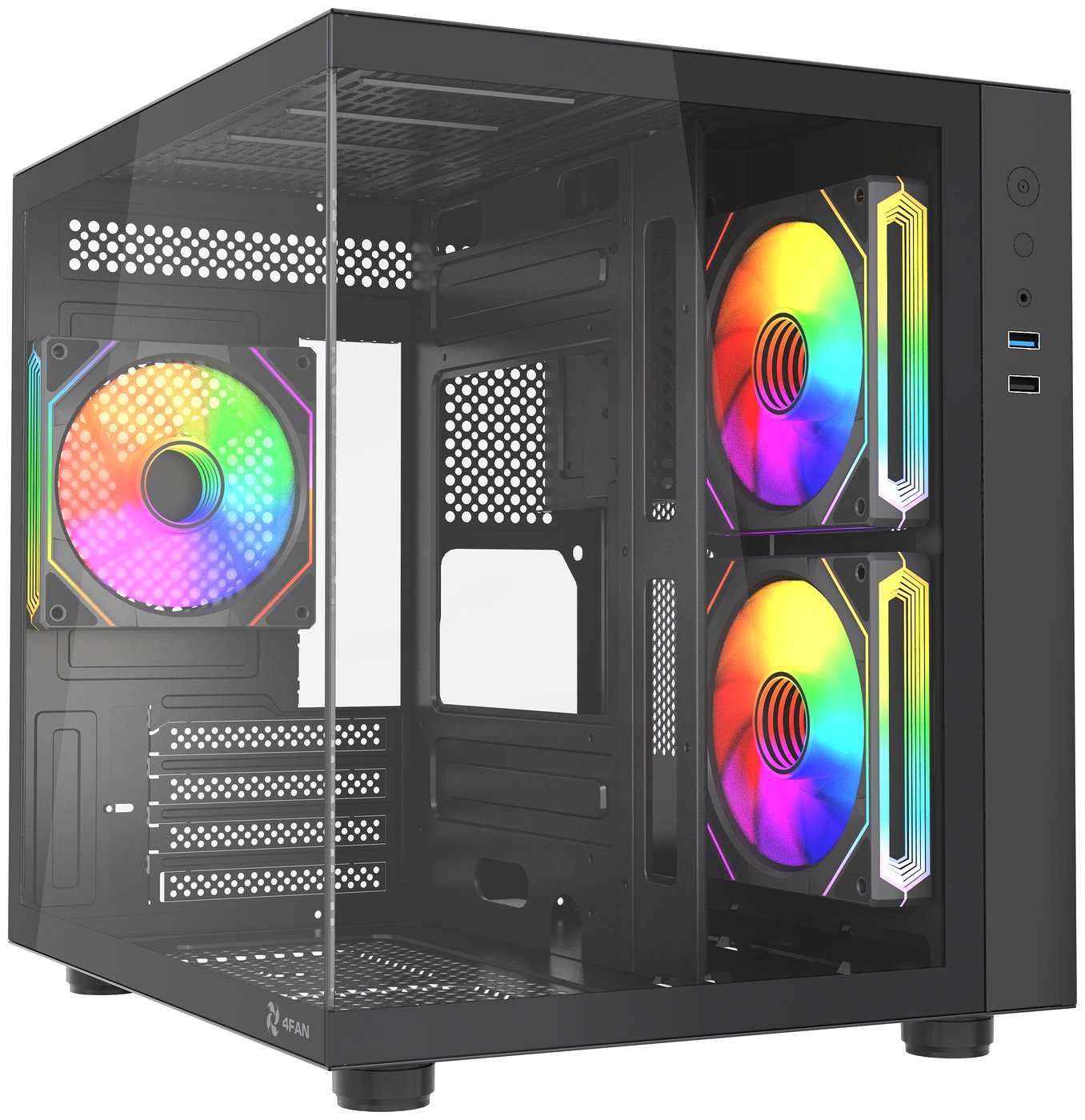 Изображение товара Компьютерный корпус 4FAN Yorshka Black wFans (YORMABFP)