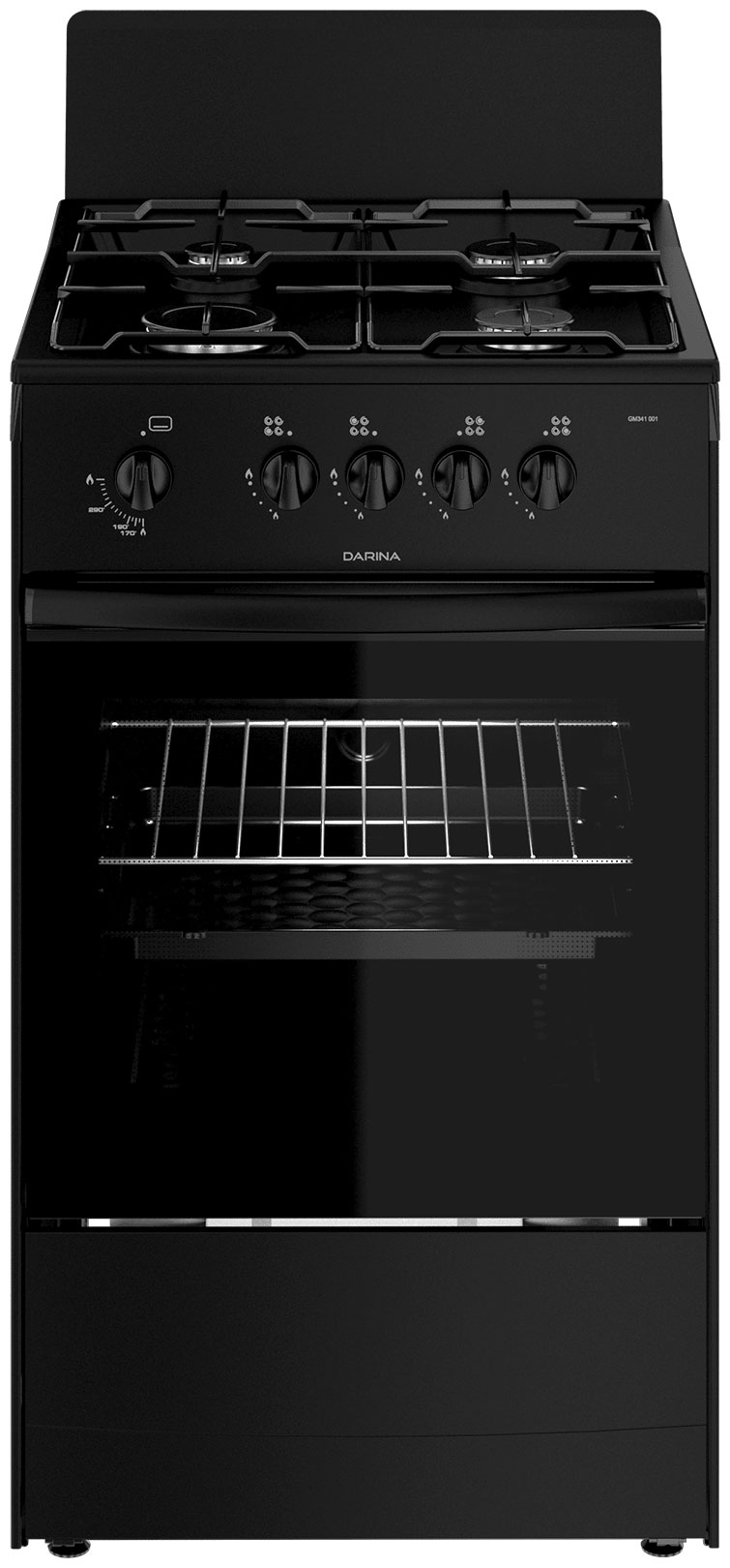 Изображение товара Газовая плита Darina GM341 001 At, 4 конфорки, духовка 50 л, антрацит