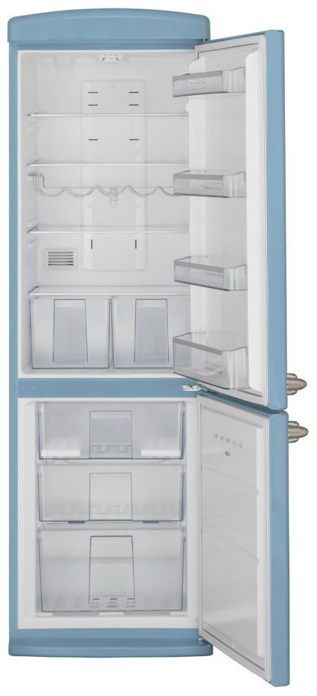 холодильник schaub lorenz slus 379 x4e Двухкамерный холодильник Schaub Lorenz SLUS 335 U2 небесно-голубой