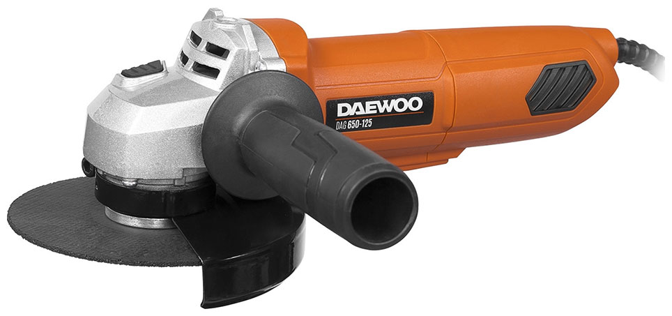 Угловая шлифовальная машина (болгарка) Daewoo Power Products DAG 650-125 угловая шлифовальная машина daewoo dag 850 125