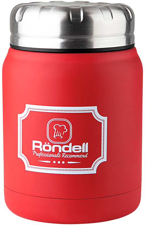 термос rondell rose shade rds 909 1 5л Термос для еды Rondell Red Picnic RDS-941 0,5 л