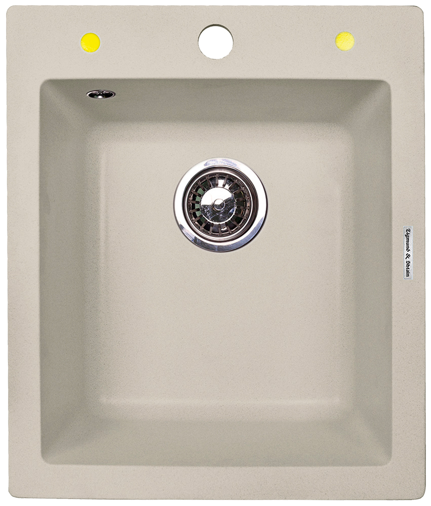 Изображение товара Кухонная мойка Zigmund & Shtain Platz 425 из искусственного гранита с отверстием под смеситель