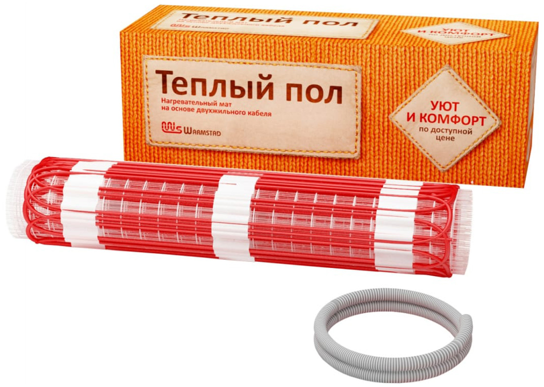 Изображение товара Комплект теплого пола Warmstad WSM 1060 7,0м2 кабельный нагревательный мат 220В