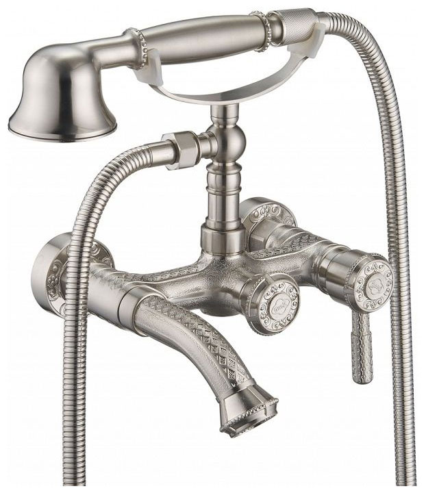 Изображение товара Смеситель для ванной комнаты Zorg A 200W-SL антик серебро винтаж 109 мм Чехия