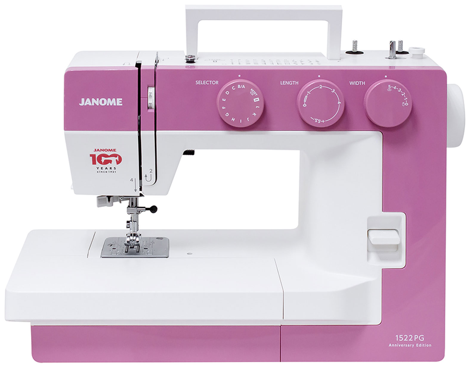 

Швейная машина Janome 1522PG, Белый с розовым