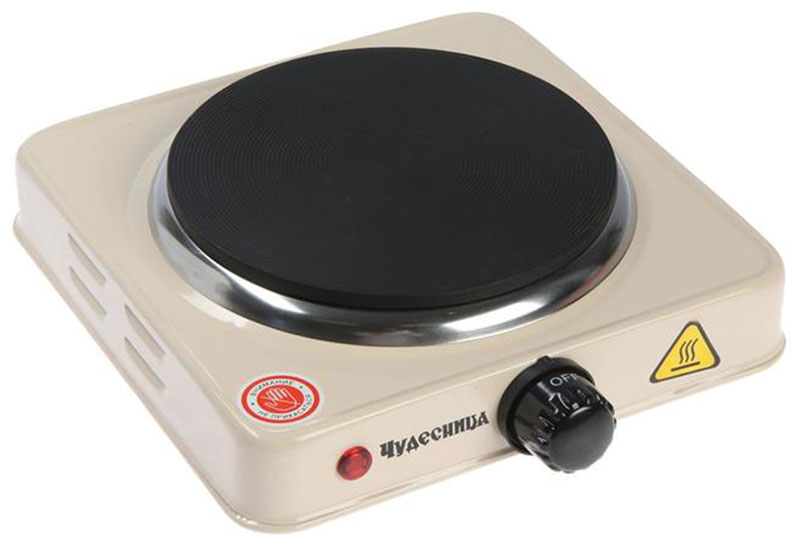 Изображение товара Настольная электроплита Чудесница ЭЛП-800 с одной конфоркой и защитой от перегрева