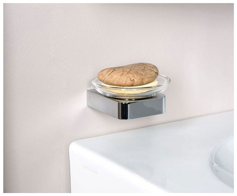 Изображение товара Мыльница Aquanet 5785 хром для ванной комнаты кольцевая на стену